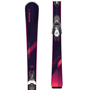 Elan CRYSTAL LS+EL 7.5 Dámske zjazdové lyže, fialová, veľkosť 152
