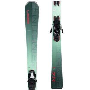 Elan PRIMETIME N°4+ W PS + ELW 11 GW Dámske zjazdové lyže, tmavo zelená, veľkosť 151