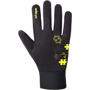 Etape PUZZLE WS čierna 7-8 - Detské rukavice