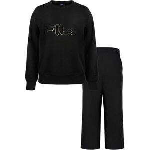 Fila IN COTTON BRUSHED FLEECE Dámske pyžamo, čierna, veľkosť XL