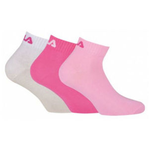 Fila QUARTER PLAIN SOCKS 3P Ponožky, ružová, veľkosť 39-42