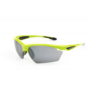 Finmark FNKX2026 Športové slnečné okuliare, reflexný neón, veľkosť os