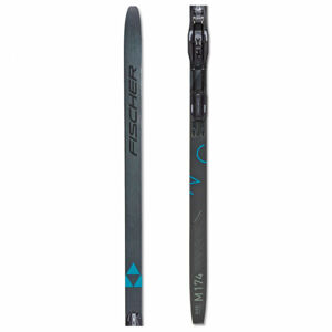 Fischer TWIN SKIN CRUISER EF + CONTROL STEP Bežecké lyže s mohérovými pásmi, tmavo sivá, veľkosť XL