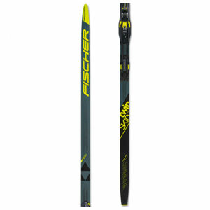 Fischer TWIN SKIN PERFORMANCE STIFF + CONTROL STEP Bežecké lyže s mohérovými pásmi, čierna, veľkosť 202