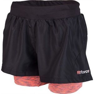 Fitforce 2V1 NOTY čierna XL - Dámske  fitness šortky