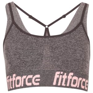 Fitforce BRANHILD Dámska fitness podprsenka, sivá, veľkosť XS