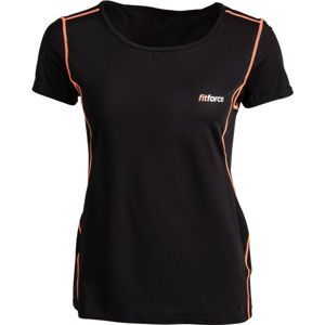Fitforce CARMEN Dámske fitness tričko, čierna, veľkosť