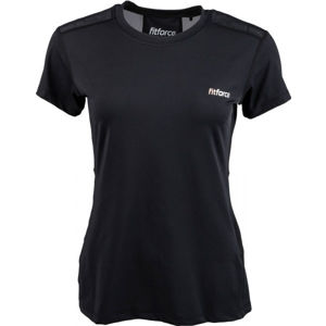 Fitforce PADOVA Dámske fitness tričko, čierna,biela, veľkosť