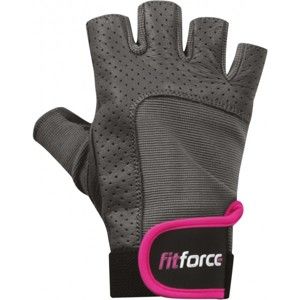 Fitforce PFR01 Fitness rukavice, sivá, veľkosť L