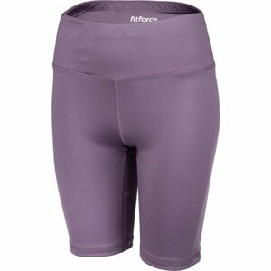 Fitforce SANTENA Dámske  fitness šortky, fialová, veľkosť XL