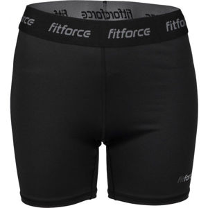 Fitforce SOLTE Dámske  fitness šortky, čierna,sivá, veľkosť