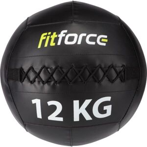 Fitforce WALL BALL 12 KG Medicinbal, čierna, veľkosť 12 KG