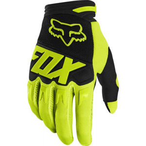 Fox DIRTPAW JR žltá XS - Detské cyklo rukavice