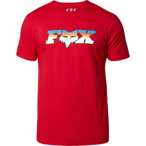 Fox FHEADX SLIDER SS PREMIUM TEE červená XL - Pánske tričko