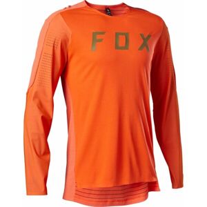 Fox FLEXAIR PRO LS JERSEY Pánsky enduro dres, oranžová, veľkosť L