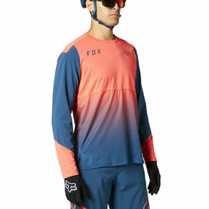 Fox FLEXAIR Pánsky cyklistický dres, modrá, veľkosť L