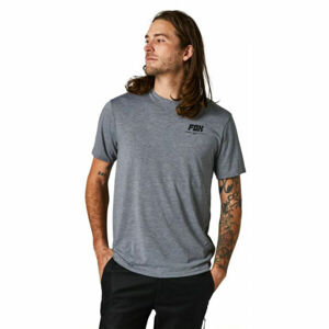Fox TREAD LIGHTLY SS TECH Pánske tričko, sivá, veľkosť XL