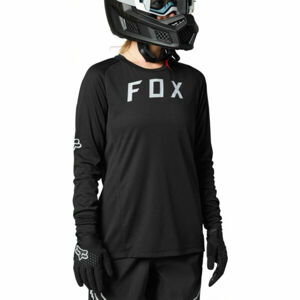 Fox DEFEND LS W Dámsky cyklistický dres, čierna, veľkosť M
