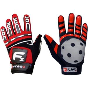 FREEZ GLOVES G-180 SR Florbalové brankárske rukavice, červená, veľkosť S