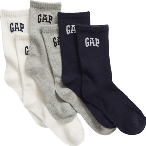GAP ARCH 3PK Detské vysoké ponožky, mix, veľkosť M