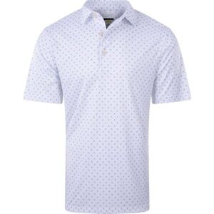 GREGNORMAN ML 75 TEE PRINT POLO Pánske golfové polo tričko, biela, veľkosť S