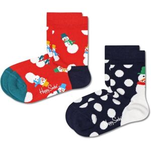 HAPPY SOCKS SNOWMAN 2P Detské  ponožky, mix, veľkosť 24-26
