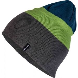 Head YORK Pánska zimná čiapka, tmavo sivá,zelená, veľkosť