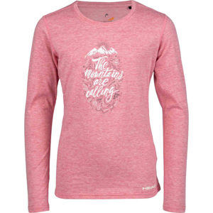 Head MAUI ružová 128-134 - Dievčenské tričko s dlhým rukávom