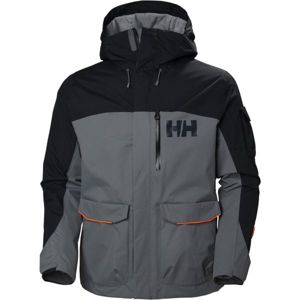 Helly Hansen FERNIE 2.0 JACKET Pánska lyžiarska/snowboardová bunda, tmavo sivá, veľkosť XXL