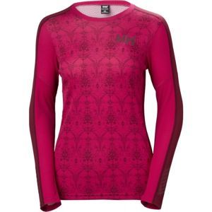 Helly Hansen LIFA ACTIVE GRAPHIC CREW ružová M - Dámske tričko
