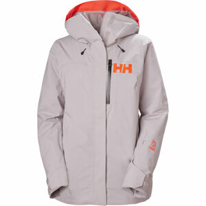 Helly Hansen W POWSHOT JACKET Dámska lyžiarska bunda, sivá, veľkosť M