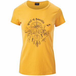 Hi-Tec LADY EBERRY Dámske tričko, žltá,čierna, veľkosť