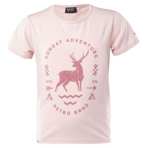 Hi-Tec NINA JRG Dievčenské tričko, ružová, veľkosť 116-122