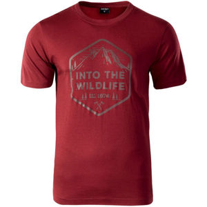 Hi-Tec ONER červená XL - Pánske tričko