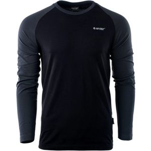 Hi-Tec PURO LS Pánske tričko s dlhým rukávom, čierna, veľkosť XL
