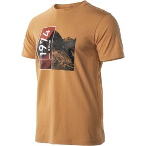 Hi-Tec VENDRO Pánske tričko, hnedá, veľkosť XXL