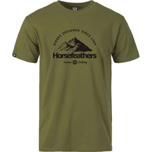 Horsefeathers MOUNTAIN T-SHIRT Pánske tričko, khaki, veľkosť L
