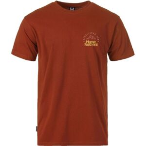 Horsefeathers PEAK EMBLEM T-SHIRT Pánske tričko, červená, veľkosť M