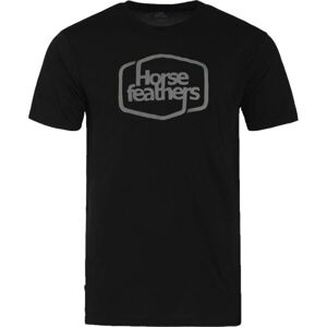 Horsefeathers ROOTER TECH T-SHIRT Pánske tričko, čierna, veľkosť S