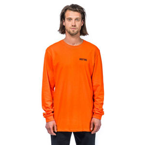 Horsefeathers ELVIN ATRIP T-SHIRT oranžová XL - Pánske tričko s dlhým rukávom