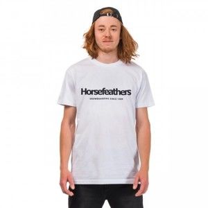 Horsefeathers QUARTER T-SHIRT biela S - Pánske tričko