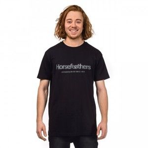 Horsefeathers QUARTER T-SHIRT čierna S - Pánske tričko