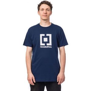 Horsefeathers BASE T-SHIRT modrá XL - Pánske tričko