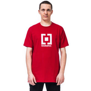Horsefeathers BASE T-SHIRT červená L - Pánske tričko