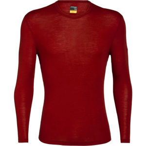 Icebreaker 175 EVERYDAY LS CREWE Pánske funkčné tričko, červená, veľkosť XL