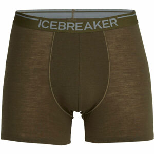 Icebreaker ANATOMICA BOXERES Pánske boxerky, tmavo zelená,sivá, veľkosť