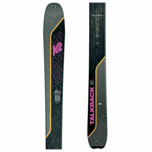K2 TALKBACK 88 Dámské skialpové lyže, tmavo sivá, veľkosť 160