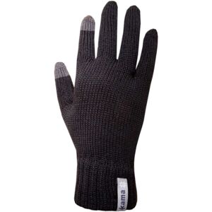 Kama Pletené rukavice Pletené rukavice, čierna, veľkosť L