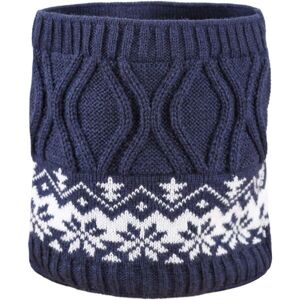 Kama NÁKRČNÍK SB15 Detský pletený nákrčník, tmavo modrá, veľkosť UNI