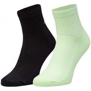 Kappa ZORAZ 2PACK Dámske ponožky, čierna,svetlo zelená, veľkosť